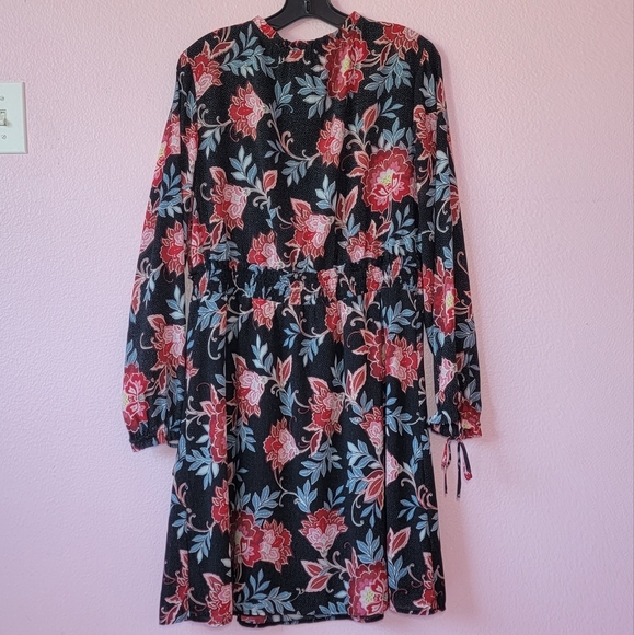 LOFT PAISLEY  SMOCKED FLARE DRESS/ 14. - Picture 4 of 12